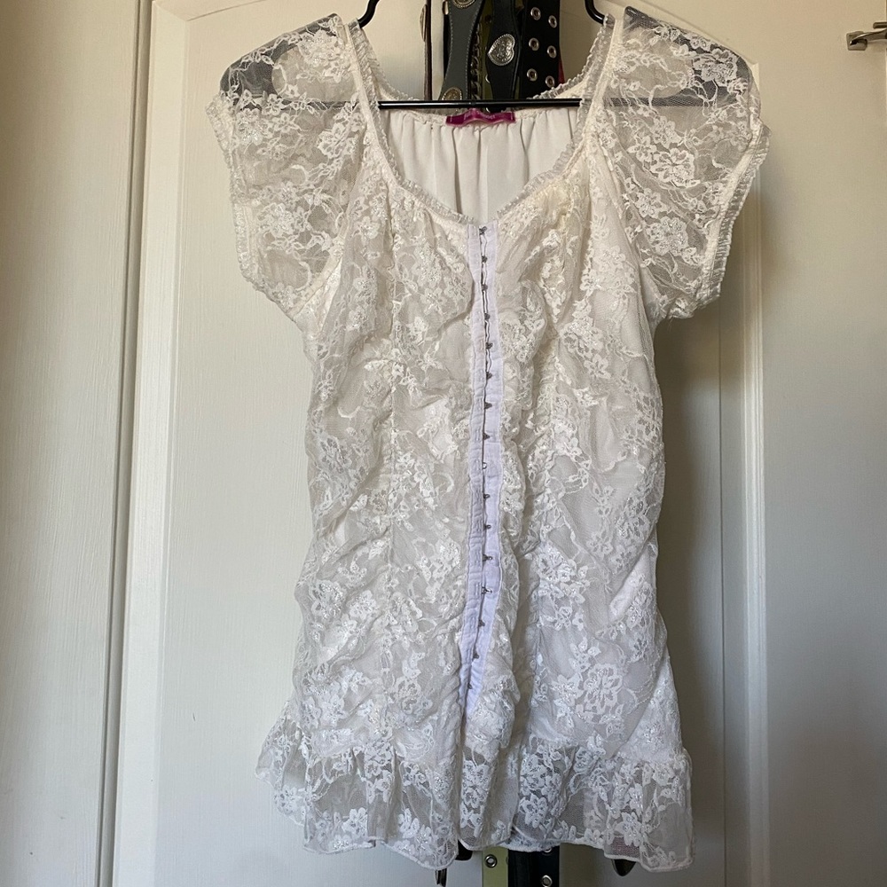 Lace corset top